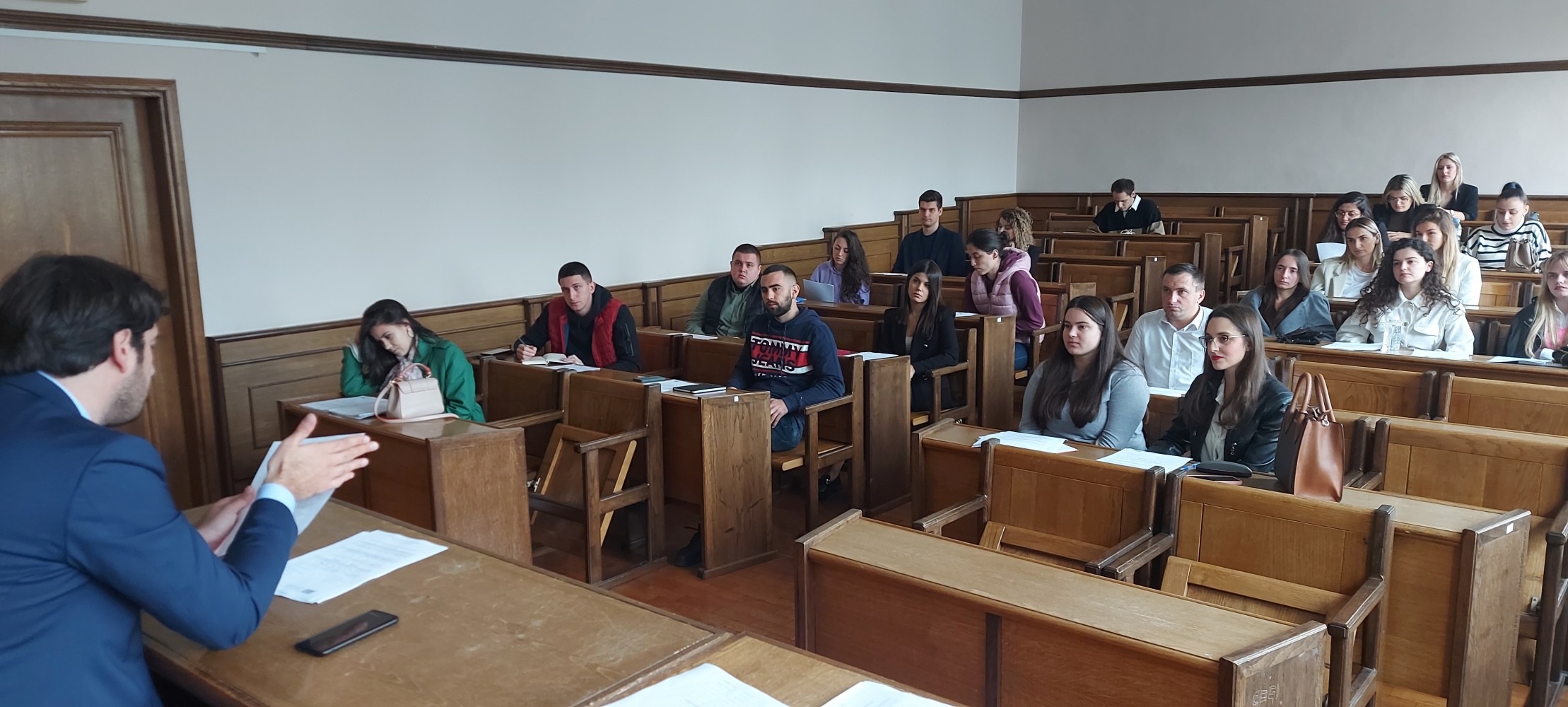 training students at podgorica law school