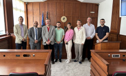 delegation of regents university visited university of prishtina